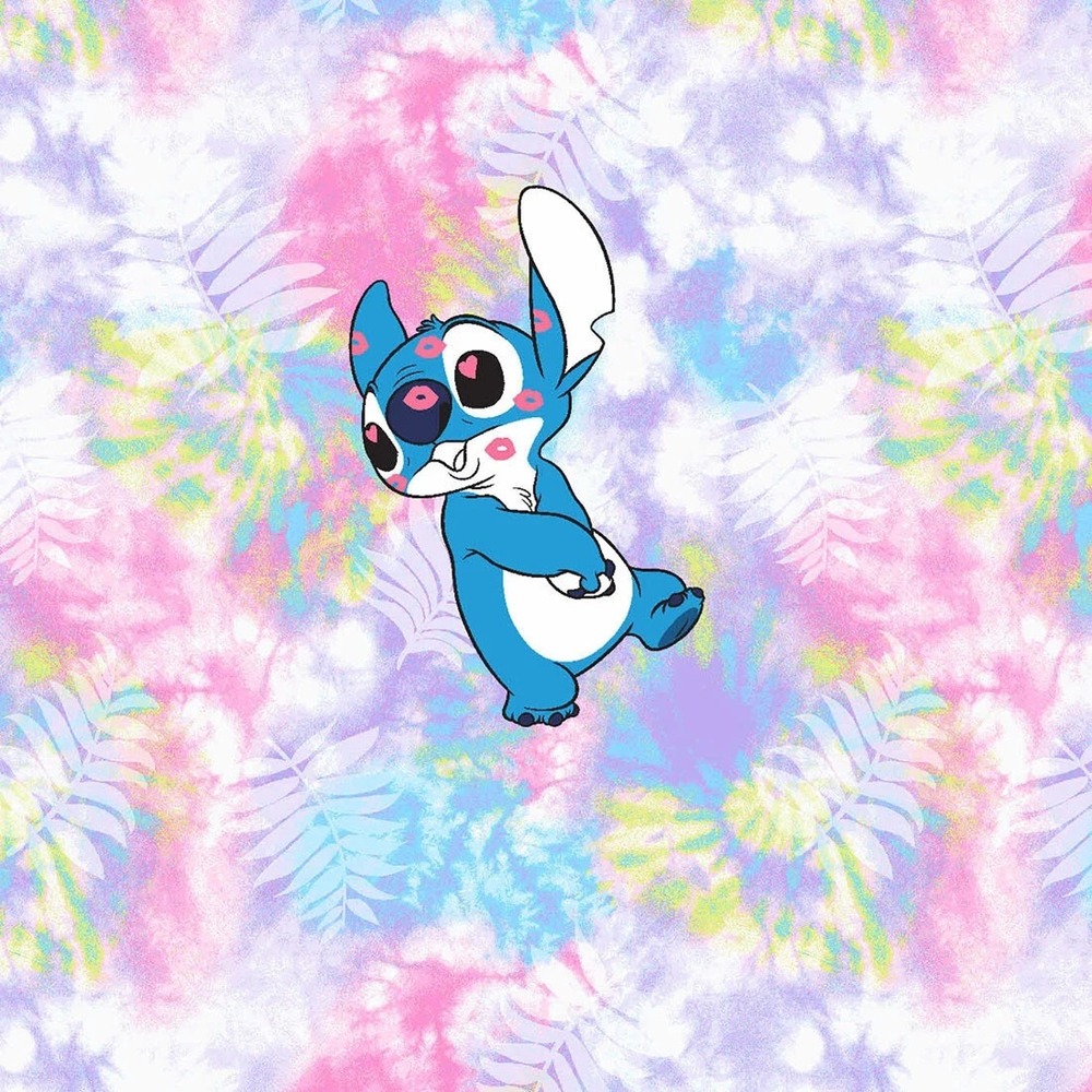 Lilo‎ and Stitch Cherokee Scrubs Tooniforms Disney Pastel Tie-dye V Neck Top XS